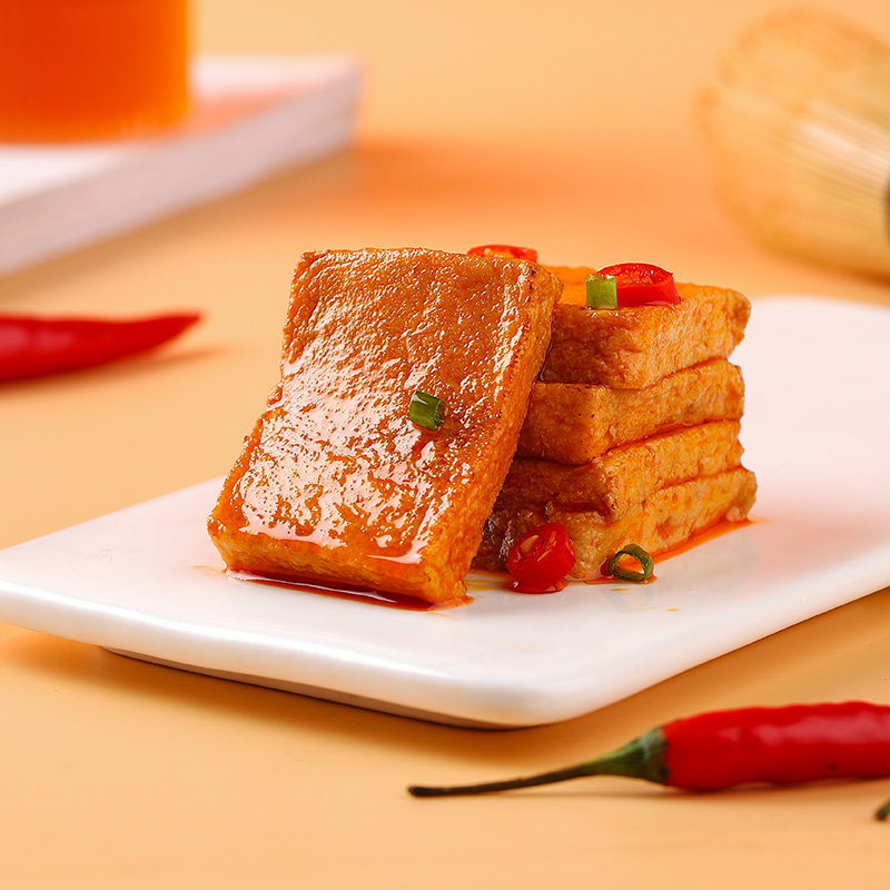 劲仔鱼豆腐海湖南麻辣海味零食办公室海味小吃小鱼美食旗舰店默认颜色