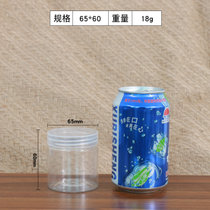 食品级塑料瓶带盖加厚透明密封罐坚果茶叶罐饼干罐pet2斤蜂蜜瓶子(65×60-18克 10个包邮 送密封垫 默认版本)