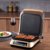 东菱（Donlim）烤牛排机 牛排煎锅牛排盘三明治机家用商用全自动电扒炉牛扒器鱿鱼压烤机DL-N01(金色 热销)