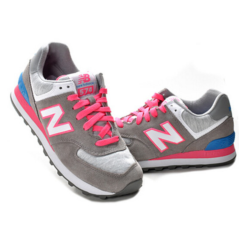 新百伦经典运动鞋 撞色女鞋潮款三色 new balance跑步爬山旅游鞋(灰