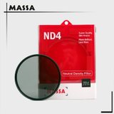 正品玛莎MASSA麦莎77mm ND4 中灰密度减光滤镜 ND镜 德国肖特玻璃