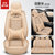 2021新款比亚迪元Pro全包汽车坐垫BYD元ev360专用四季通用座椅套(米色豪华冰丝P810(全包))