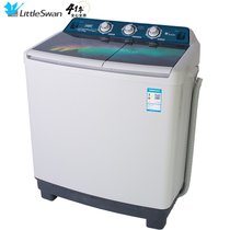 小天鹅（LittleSwan） TP100-S988 10公斤KG双桶双缸双筒大容量半自动波轮洗衣机 家用商用 双层机身(灰白色 10公斤)