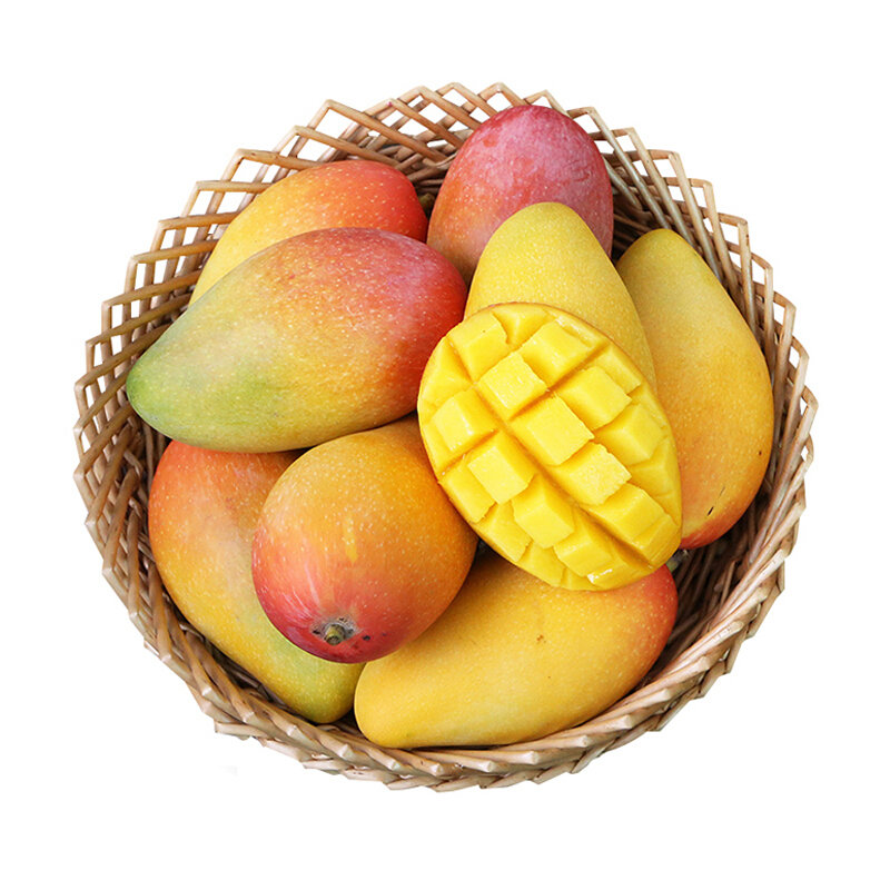 海南贵妃芒果5斤装中大果100200g新鲜芒果