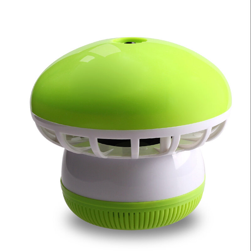 驱虫除害静音吸入式光控灭蚊灯蘑菇等开关式物理诱蚊灯(开关式绿色6灯