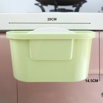 加厚塑料壁挂式垃圾桶创意新品橱柜大号收纳桶家用厨房分类垃圾桶(中号 绿 默认版本)