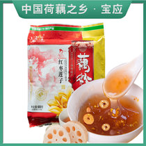 扬州特产 宜莲 红枣莲子藕粉即食颗粒速溶藕粉正宗宝应莲藕粉营养早餐代餐粉独立小袋(速溶藕粉 600克/袋/15小包)