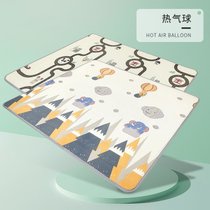 宝宝爬行垫加厚家用婴儿XPE爬爬垫无毒无味儿童泡沫地毯地垫7wj(热气球【双面图案+包边】 200*180*2CM【高密度加厚+收藏K)