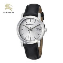 Burberry/巴宝莉 英伦风情时尚 圆形皮带男女式情侣对表 石英女士手表BU9106
