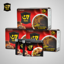 G7咖啡 越南进口中原g7纯黑咖啡粉 速溶醇品咖啡 30gX3盒(45条）