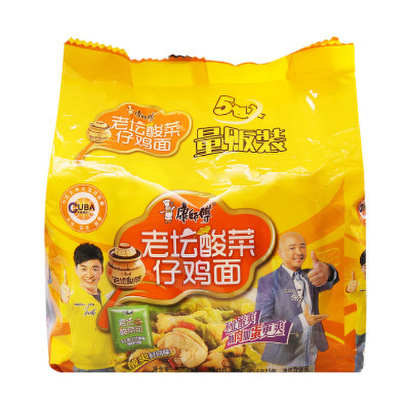 【康师傅方便食品图片】康师傅酸菜仔鸡面 116g*5/组图片大全,高清