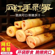 手剥笋网红开袋即食竹笋香辣手撕笋老汤泡椒脆嫩酸辣手扒笋小零食(500克)