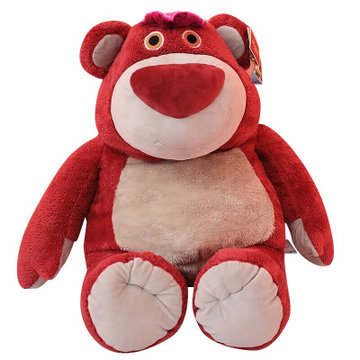 迪士尼玩具总动员草莓熊毛绒玩具大号草莓香味抱抱熊38cm芬芳系列国美