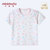 小米米minimoto男女童圆领短袖棉上衣T恤(粉红-开肩上衣 110cm（3-4岁）)