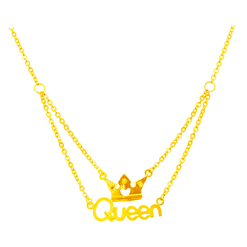 多边金都queen千足金项链约844g