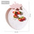 塑料北欧水果盘家用甜品客厅现代创意瓜子干果茶几果盆零食糖果盘(草莓款白色 默认版本)