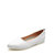Daphne/达芙妮春新款单鞋低跟金属装饰真皮浅口女单鞋1515101004(白色 35)
