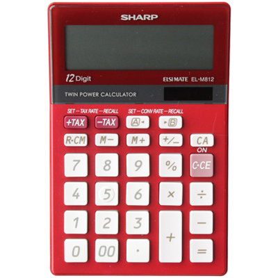 夏普（SHARP）EL-M812炫彩计算器（颜色随机）
