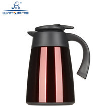 万象保温壶不锈钢真空咖啡壶户外旅行瓶家用大容量热水瓶1.6L/T17(透明188C T17-1.6L)