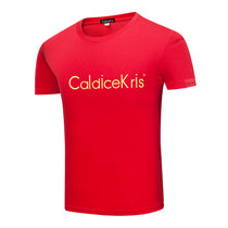 CaldiceKris（中国CK）短袖T恤(男女同款）CK-FS1004(红色 XL)