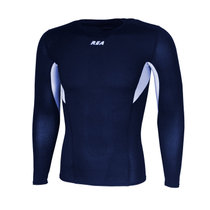 REA 男式 训练健身运动长袖T恤R1621(蓝色 XXL)