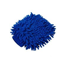 乔氏双面雪尼尔纤维高密度珊瑚虫式洗车手套 颜色随机发(湖蓝)