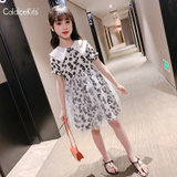 CaldiceKris（中国CK）女童白色小雏菊长款连衣裙CK-FS3440(白色 130)