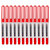 得力S656宝珠笔0.5mm子弹头(红）（对公）