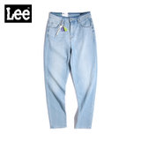 LEE女士牛仔裤 新款高腰弹力舒适老爹裤LWZ4135EE74D(天蓝色 25)