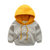 贝壳元素宝宝字母卫衣 冬装新款男童女童装儿童加绒加厚wt7170 米色 90cm(120 灰色)