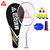 匹克网球拍男女初学者专业碳铝含训练器 手胶 网球3个拍包单只PK-233粉色（已穿线） 国美超市甄选