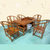 红木家具红木功夫茶桌实木喝茶桌长方形一桌五椅集一美非洲黄花梨木
