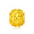 周大福珠宝首饰几何图案足金黄金转运珠吊坠计价F187698 约0.81g 工费48元