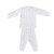 丽婴房 舒适精梳棉半高领套装儿童内衣套装（秋冬款） 0143100992(白色 2岁)