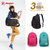 达派新款时尚旅行双肩包韩版潮女包包学院书包印花少女可爱背包51035(黑色)