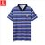 吉普盾短袖Polo衫 吉普盾品牌大码翻领T恤J63616(深蓝色 L)
