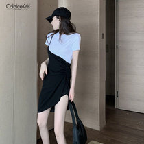 CaldiceKris （中国CK）简约冷淡风连衣裙CK-F7091(黑色)