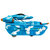 锋源 战机坦克自动变形儿童电动玩具男孩旋转战斗礼物带灯光(蓝色)