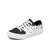 Skechers斯凯奇女鞋联名款透气运动鞋休闲鞋低帮帆布板鞋66666301(黑色/白色 36)