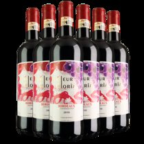 花悦波尔多红葡萄酒(经典系列)   750mL 6瓶(六只装)