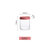 日本AKAW五谷杂粮收纳盒厨房密封罐塑料分隔食品收纳罐储存罐(红色-小)