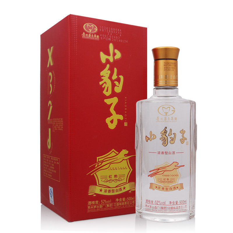 白酒茅台小豹子酒红豹浓香型白酒52度500ml返回商品页