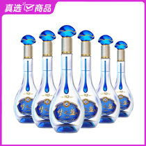 国美酒业 洋河52度梦之蓝M3水晶版绵柔型白酒550ml.(6瓶装)