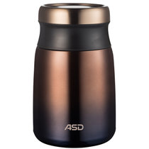爱仕达焖烧杯ASD 800ML保温罐304不锈钢真空食物罐保温桶RWS80S2Q（加州熔岩）