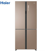 海尔（Haier）冰箱 双门对开门 大容量 风冷无霜 全空间保鲜 变频 静音 自然密码 BCD-560WDCZ十字对开(金色 560)