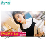 海信(Hisense) LED55EC750US 55英寸超薄 4K超高清HDR 智慧语音 人工智能液晶平板电视(黑)