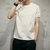 2017夏季新款韩版修身迷彩印花休闲学生打底衫中青年上衣圆领纯色男士短袖T恤男装大码潮T70325(白色 XL)