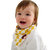 朴朴米 （8-10随机图案）婴幼儿宝宝口水巾纯全棉暗扣双层三角巾围嘴兜 0222-0850(加大密边款8条)