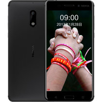 诺基亚6 (Nokia6) 双卡双待 移动联通电信全网通4G智能手机(黑色)