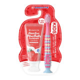 严迪2~12岁儿童健齿口腔mini草莓牙膏60g+牙刷1只 无氟可吞咽